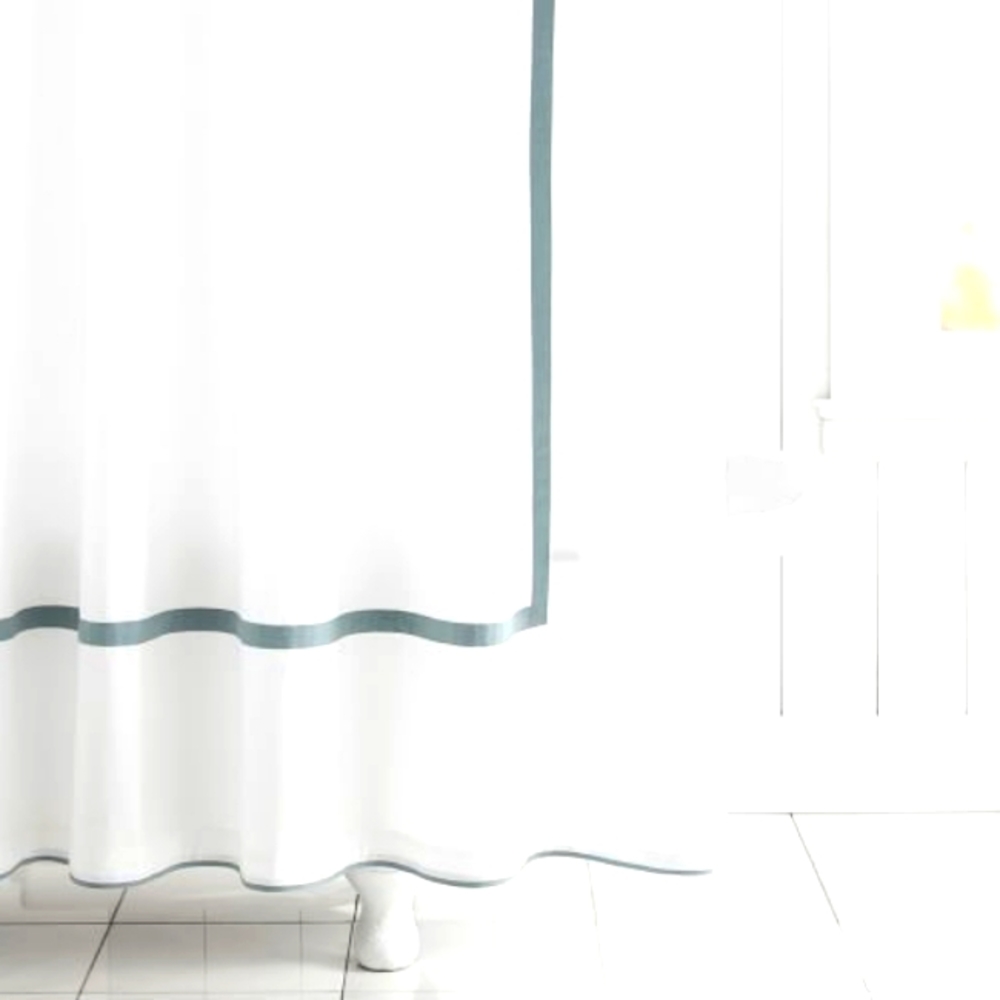 Pottery Barn Morgan Shower curtain Porcelain Blue